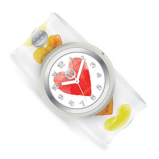 Watchitude: Ρολόϊ χειρός τύπου σλαπ Καρδιές