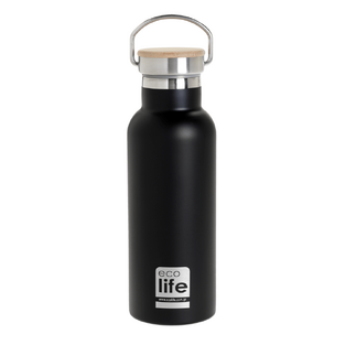 Ecolife Θερμός Ανοξείδωτος 500ml Bamboo Lid
