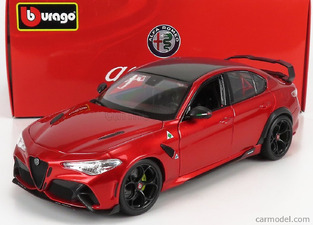 Burago Μοντέλο Μεταλλικό Alfa Romeo Giulia GTAM 2020 1/18 Rosso GTA - Red Met