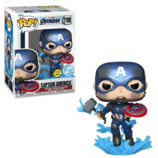 Funko Pop! Marvel: Avengers Endgame S4 - Cap with Hammer (Glows in the Dark) (Metallic Special Edition)