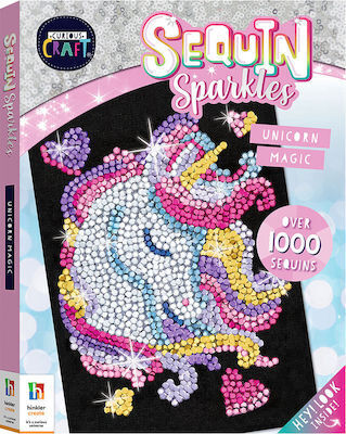 Βιβλίo Ζωγραφικής Curious Craft Sequin Sparkles Unicorn Magic