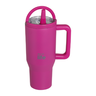 EcoLife Ποτήρι ΘερμόςTumbler 2Handles Lid - Neon Magenta 900ml (33-BO-7073)