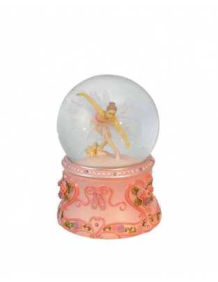 Χιονόμπαλα Μπαλαρίνα Ροζ Βάση 10εκ.
