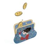 Djeco πορτοφόλι με ρετρό μεταλλικό κούμπωμα 'Πριγκίπισσα - καρδιά' (DJ03861)