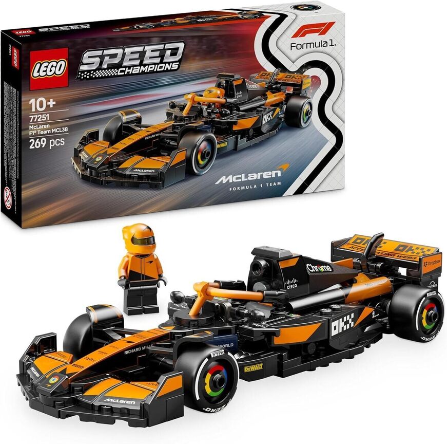 Lego Speed Champions Mclaren F1 Team Mcl38 Race Car - 77251