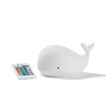 Rabbit & Friends Φωτιστικό Νυκτός με τηλεχειριστήριο 'Λευκή φάλαινα' (520050)