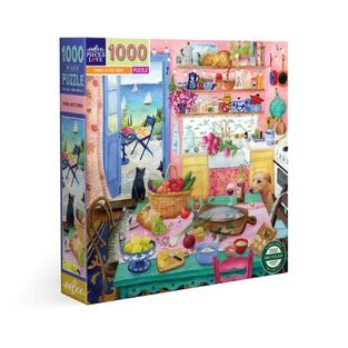 Eeboo Puzzle 1000 κομ., Pink Kitchen