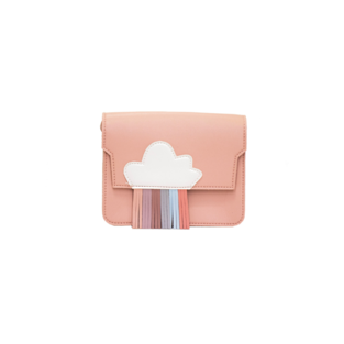 YUKO.B: Τσάντα ώμου Mini Rainbow Pink (YB-100-077)