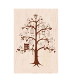 Ξύλινη Ευχετήρια Κάρτα Δέντρο Της Ζωής (ATV028)