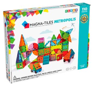 Magna-Tiles  Μαγνητικό Παιχνίδι 110 κομματιών Metropolis