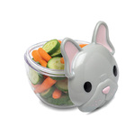Melii Bulldog & Cat Πλαστικό Παιδικό Σετ Φαγητού 0.232lt Πολύχρωμο 2τμχ (MEL14800)