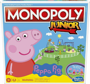 Hasbro Επιτραπέζιο Παιχνίδι Monopoly Junior Peppa Pig F1656