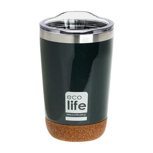 Ecolife Coffee Cup Ποτήρι Θερμός Dark Green 0.37lt (33-BO-4104)