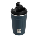Ecolife Coffee Cup Ποτήρι Θερμός Dark Blue 0.37lt (33-BO-4106)