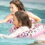 Swim Essentials: Σωσίβιο ⌀55εκ. για παιδιά από 3+ ετών - "Rose Gold Leopard"