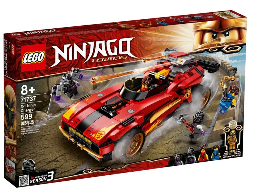 LEGO Ninjago Legacy X-1 Ninja Charger Ninja Car Εφόρμηση X-1 Νίντζα 71737