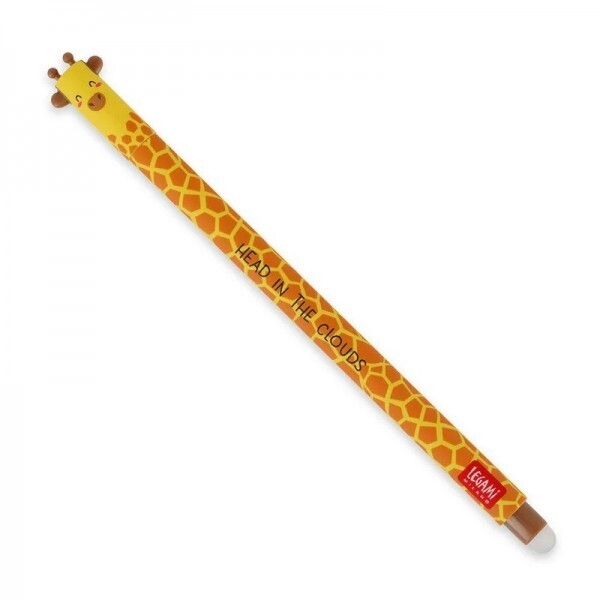 Legami Erasable Στυλό Ballpoint 0.7mm με Μαύρο Μελάνι Giraffe
