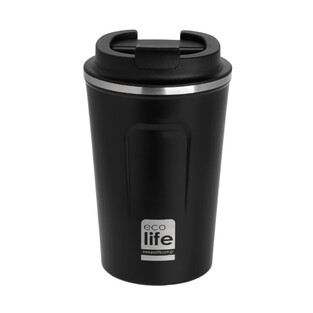 Ecolife Coffee Cup Ποτήρι Θερμός σε Γκρι χρώμα 0.37lt (33-BO-4105)