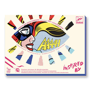 Djeco Inspired by - Ζωγραφική με μαρκαδόρους 'Lichtenstein - Σούπερ ήρωες' (DJ09376)