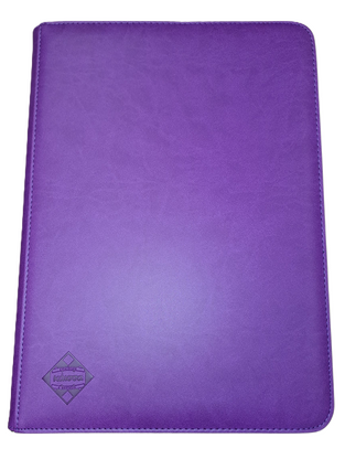 Card 9 Binder Premium Zippered Pkt  Purple