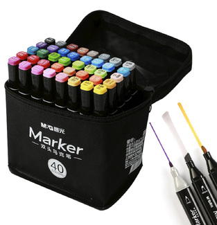 Μαρκαδόροι Αλκοόλης Art Mark Dual Tip (Fine -Board) 40τμχ (APMV1414)