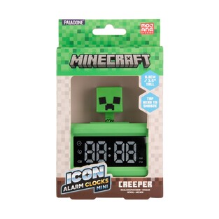 Paladone Icon Alarm Clocks: Minecraft - Creeper Mini Character Alarm Clock