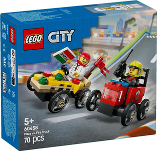 Lego City Pizza vs. Fire Truck για 5+ Ετών 70τμχ (60458)