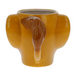 3D Simba Head Κούπα Κεραμική Πορτοκαλί 450ml