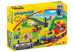 Playmobil Σετ Τρένου 1.2.3 Με Ζωάκια Και Επιβάτες 70179