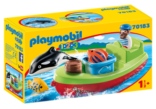 Playmobil 1.2.3 Αλιευτικό Σκάφος 70183