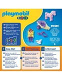 Playmobil 1.2.3 Νεραϊδοάμαξα Με Μονόκερο 70401
