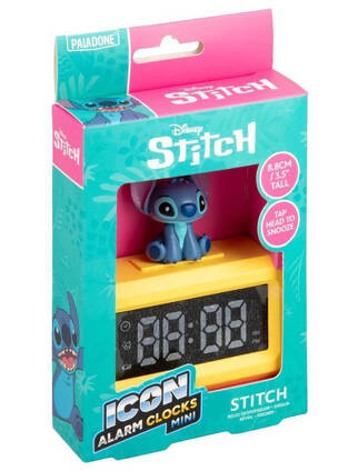 Paladone Icon Alarm Clocks Mini Disney: Stitch - Stitch Mini Character Alarm Clock (PP14951LS)