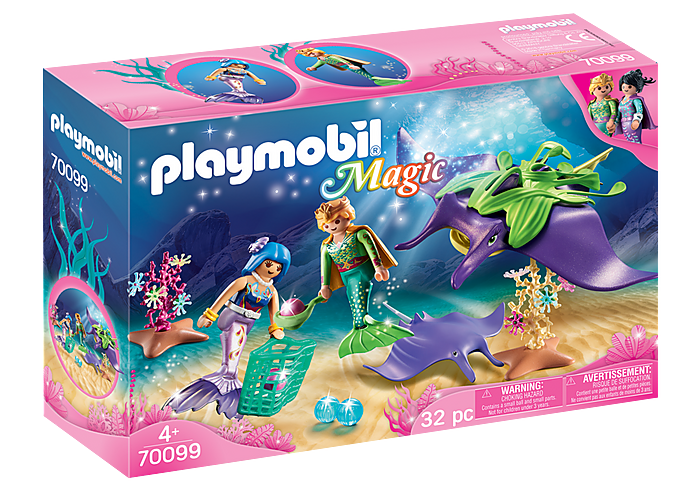 Playmobil Magic Συλλέκτες Μαργαριταριών Με Γιγάντιο Σαλάχι Μάντα 70099