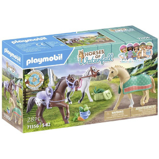 Playmobil Horses Of Waterfall Τρία Άλογα Με Αξεσουάρ 71356