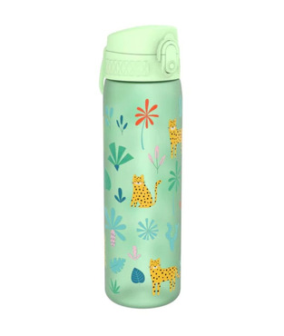 Ion8 Πλαστικό Παγούρι Slim Leopard σε Πράσινο χρώμα 600ml (I8RF500PGLEOP)