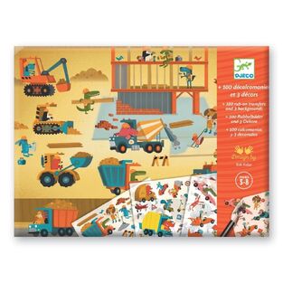 Djeco χαλκομανίες "Οχήματα εργοταξίου"