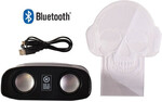 Ηχείο Bluetooth 6W Μαύρο Sound Reactive Skull