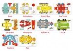 Tooky Toy Origami Σετ 3D Οχήματα (LT030)
