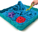 Spin Master Παιχνίδι Κατασκευών με Άμμο Kinetic Sand Sandbox Set Blue για Παιδιά (20146486)