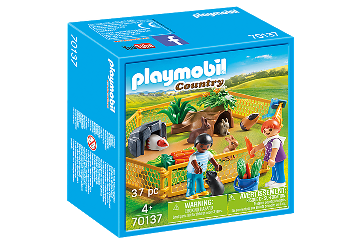 Playmobil Country Περιφραγμένος Χώρος Με Μικρά Ζωάκια 70137
