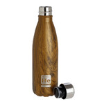 Ecolife Μεταλλικό Μπουκάλι Θερμός Wood 0.5lt (33-BO-3022)