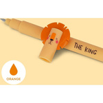 Legami Στυλό Gel 0.7mm με Πορτοκαλί Μελάνι Lion