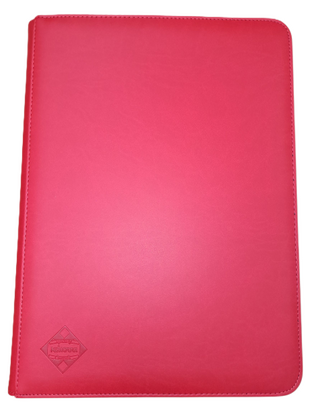 Card Binder Premium Zpippered 9-Pkt Red