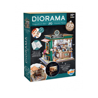 Buki Diorama 3D Κατασκευή Cafe