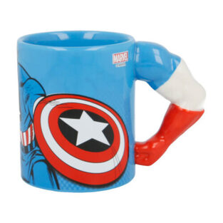 Marvel Captain America Arm 3D Κούπα Κεραμική Μπλε 330ml