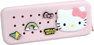 Gim Κασετίνα Σιλικόνης ορθογώνια με Pins Hello Kitty