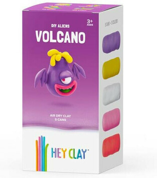 Hey Clay Claymates Aliens Volcano Πολύχρωμος Πηλός (MAE003)