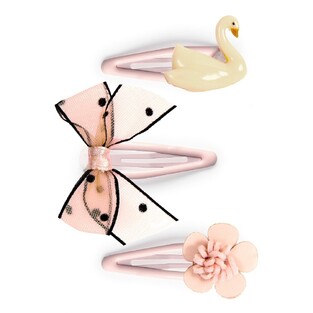 Djeco κλιπ μαλλιών "Λίμνη των κύκνων-Violette" 3τμχ.