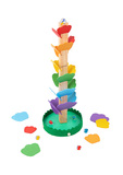 Tooky Toys Πολυχρομος Πυργος με Μπιλιες από Ξύλο (TH731)