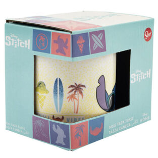 Stitch Leaves Pattern Mug 8 Oz In Gift Box